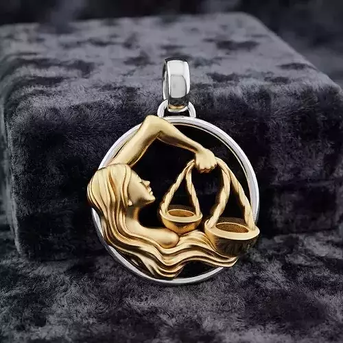 Zodiac Horoscope Libra Pendant