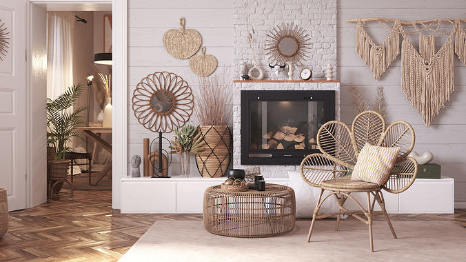 Archmodels vol 266 - collection of furniture and props 3D model 2