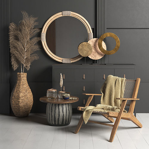 Archmodels vol 266 - collection of furniture and props 3D model 3