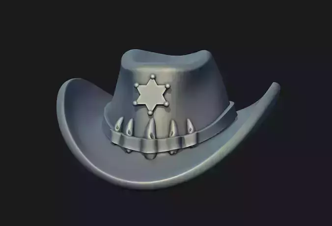 Sheriff Hat 3D print model