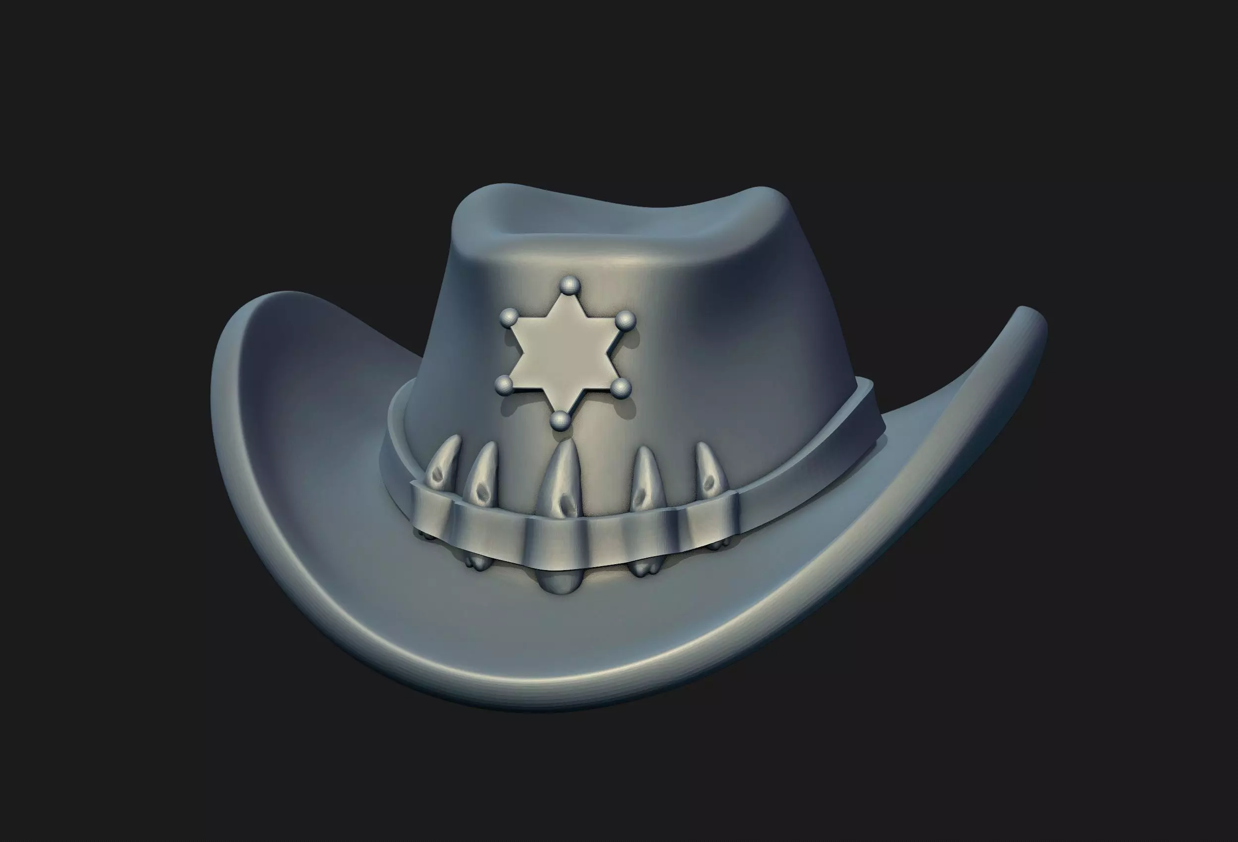 Sheriff Hat 3D print model_0
