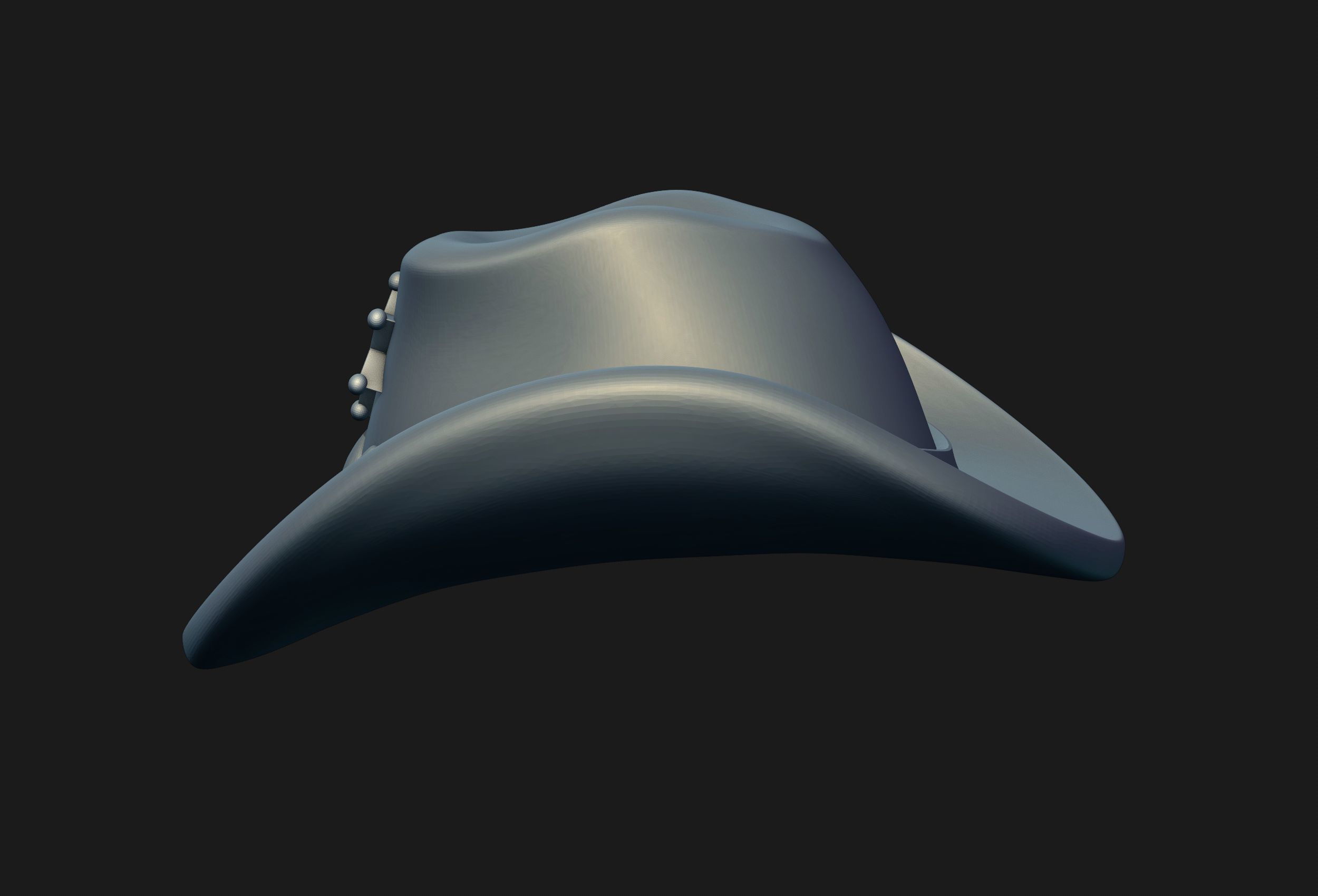 Sheriff Hat 3D print model_3