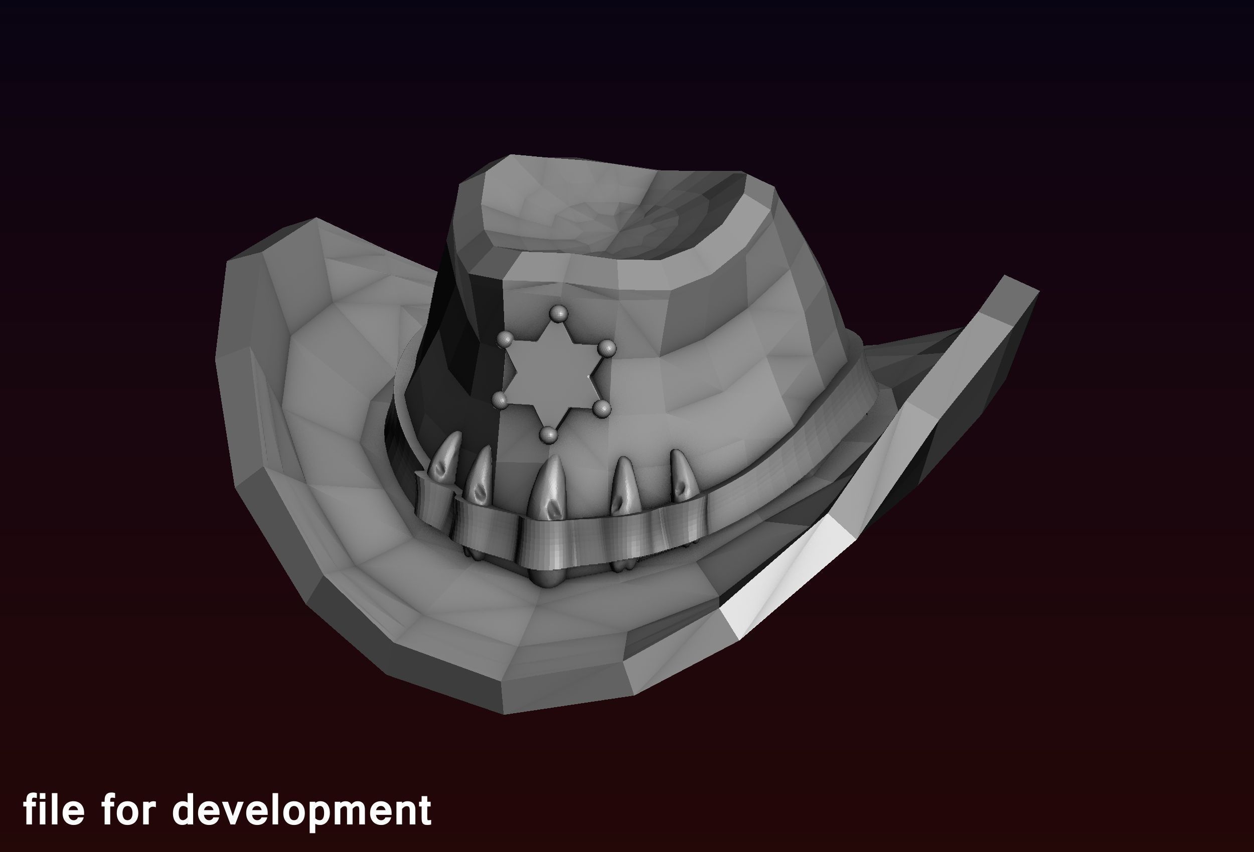 Sheriff Hat 3D print model_18