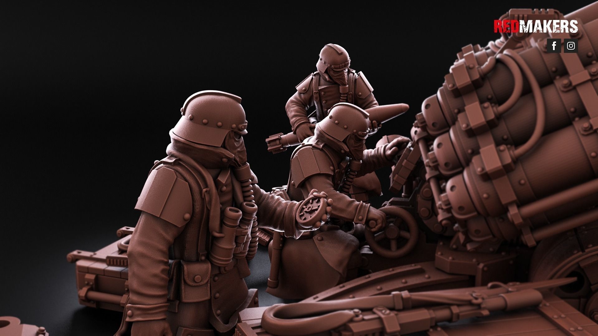 Multi Missile Launcher - Death Division - Field artillery 3D print model_10