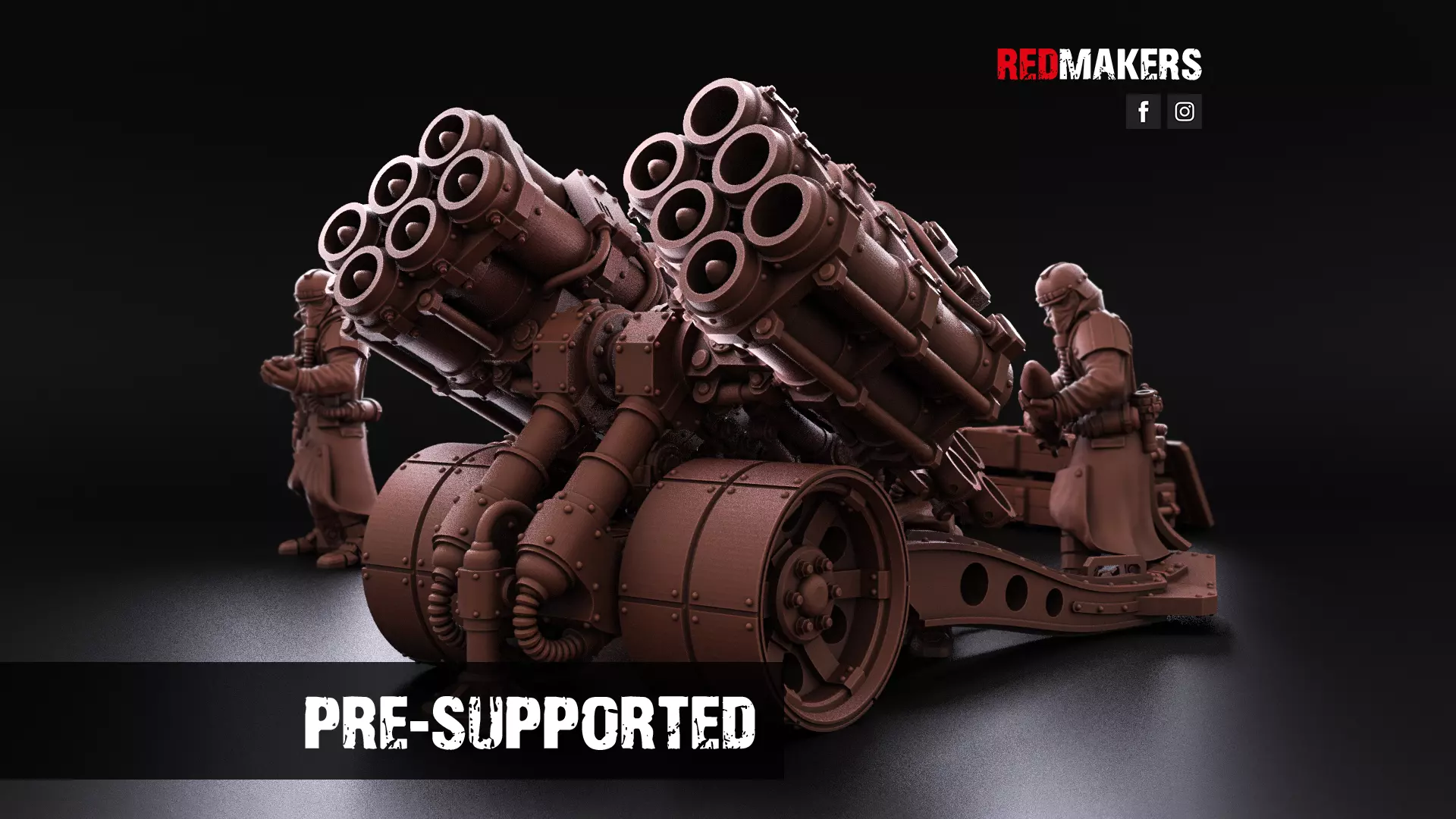 Multi Missile Launcher - Death Division - Field artillery 3D print model_0