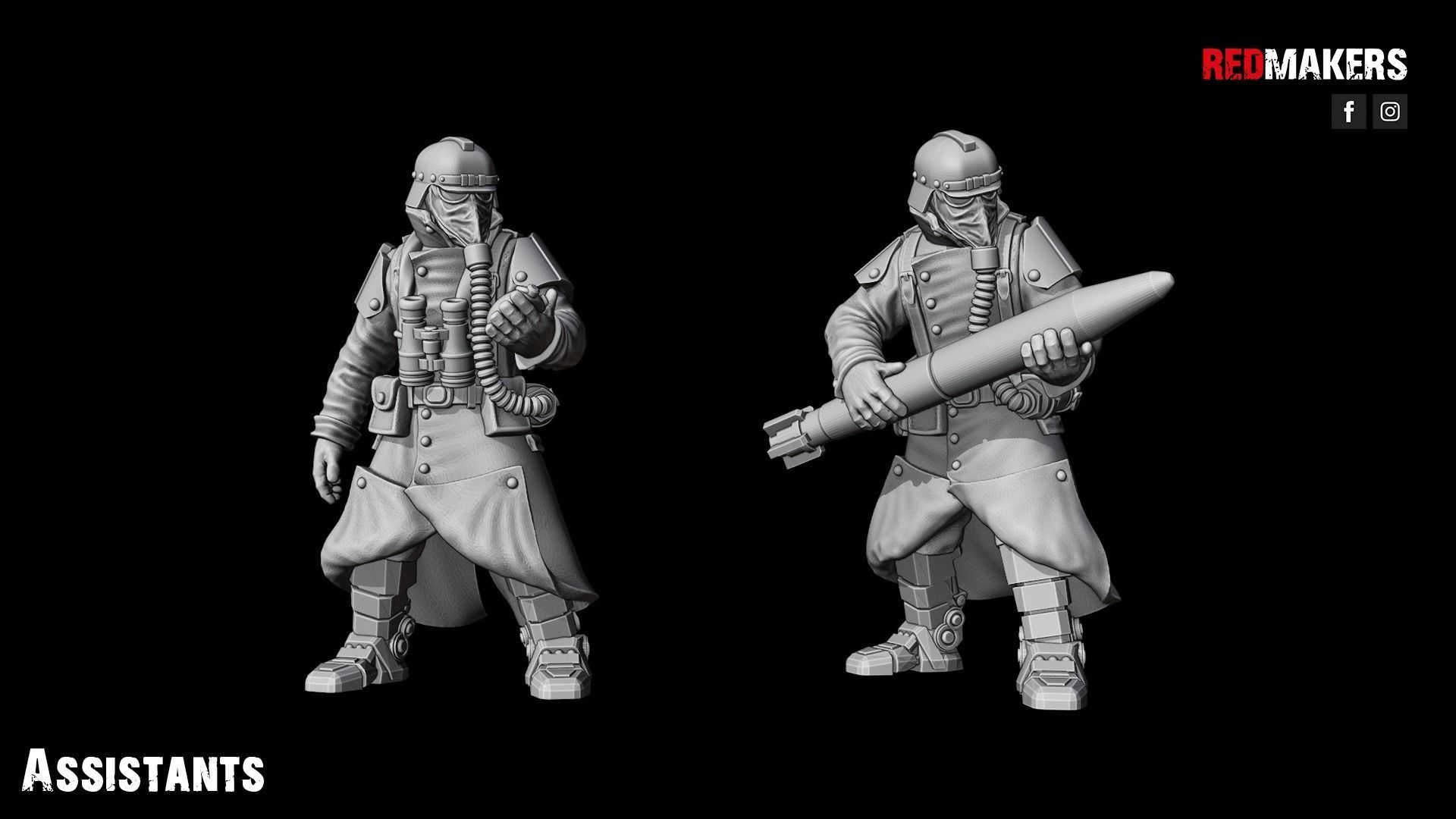 Multi Missile Launcher - Death Division - Field artillery 3D print model_18