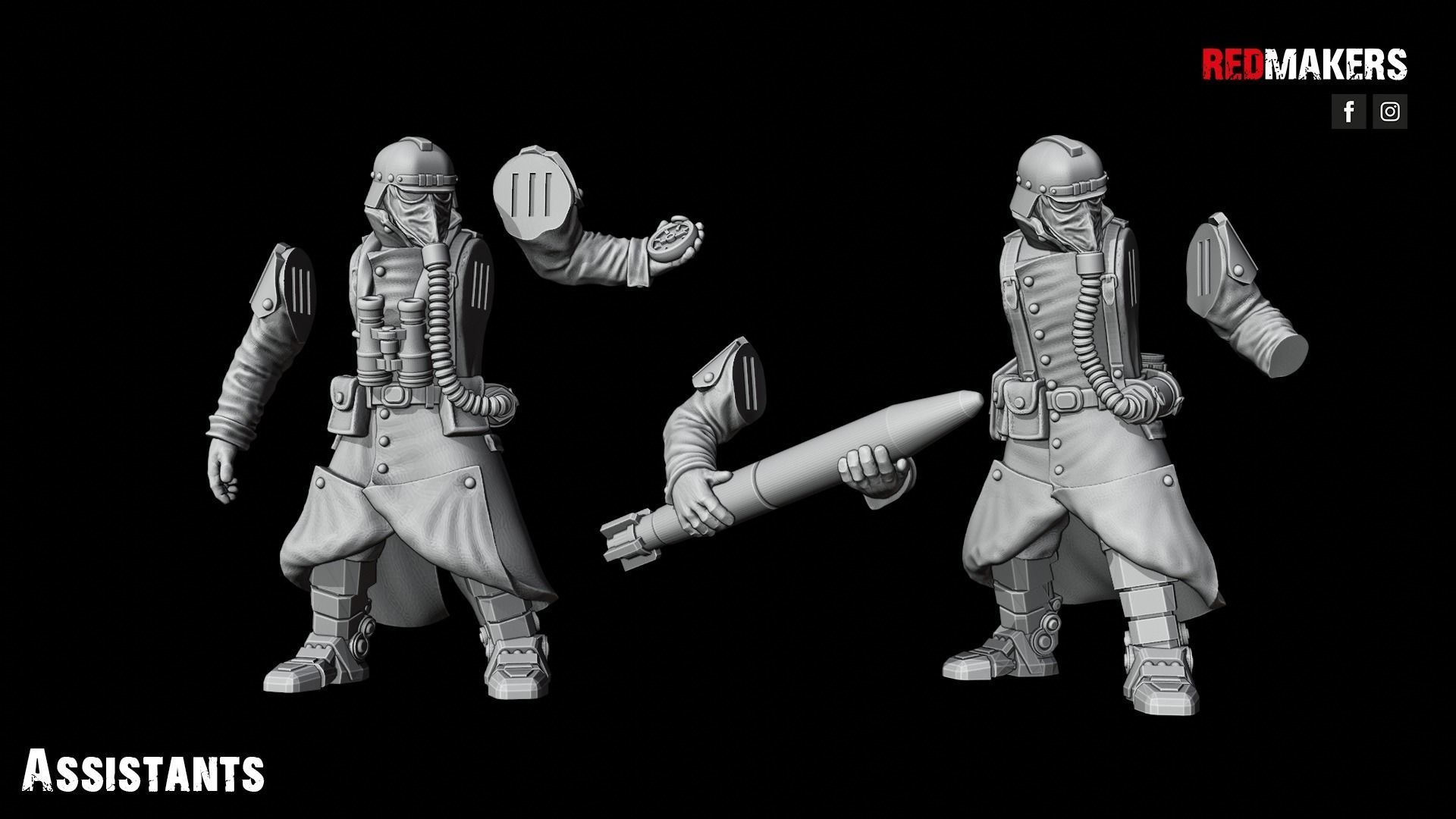 Multi Missile Launcher - Death Division - Field artillery 3D print model_20