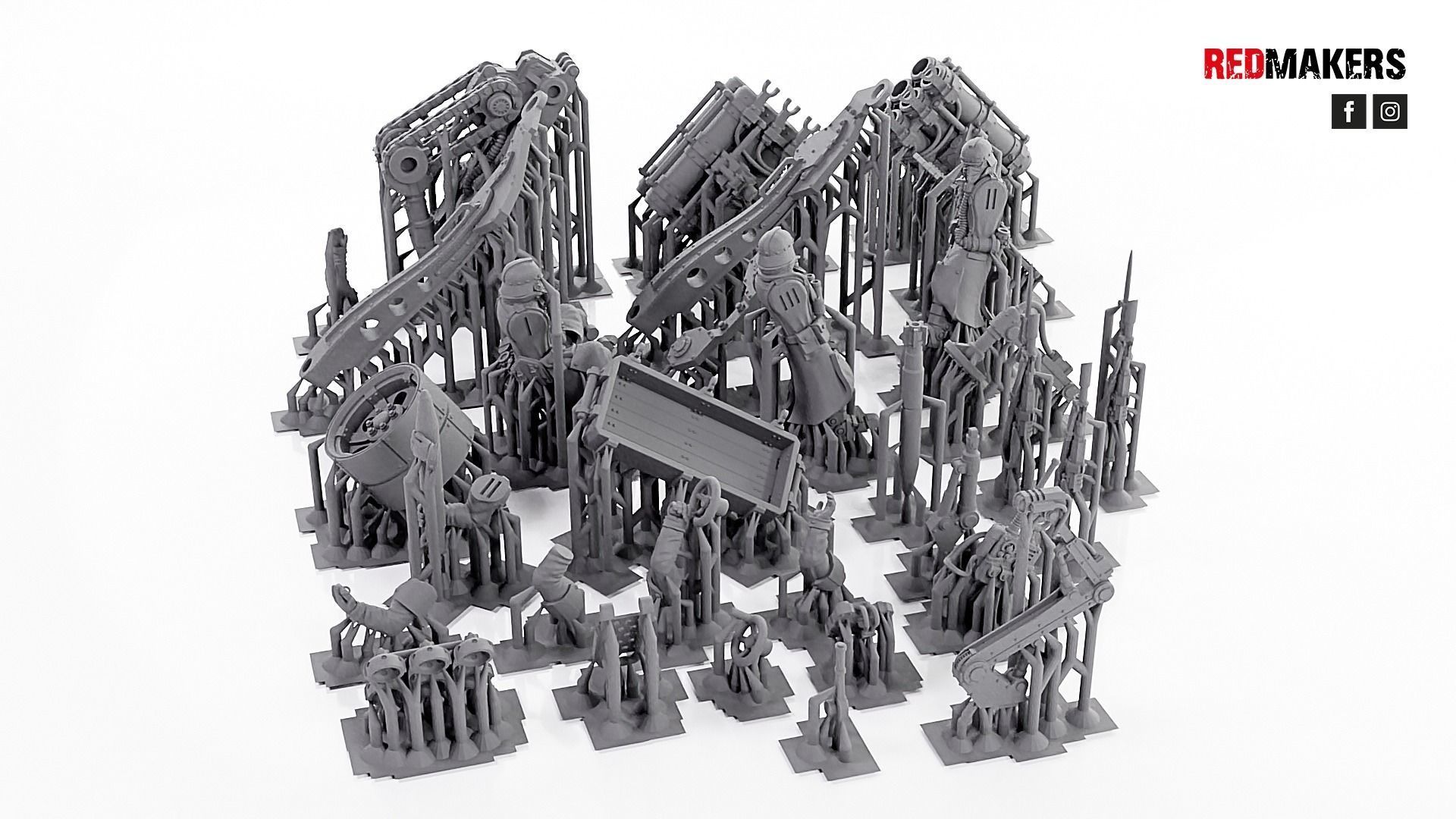 Multi Missile Launcher - Death Division - Field artillery 3D print model_12