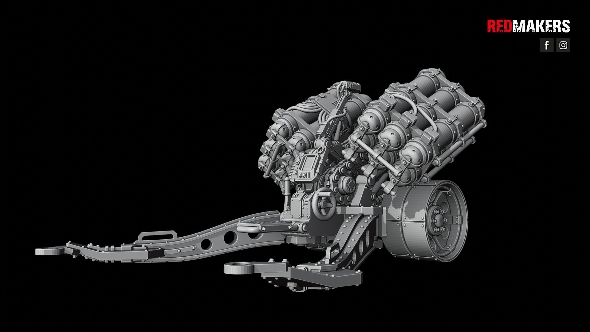 Multi Missile Launcher - Death Division - Field artillery 3D print model_15