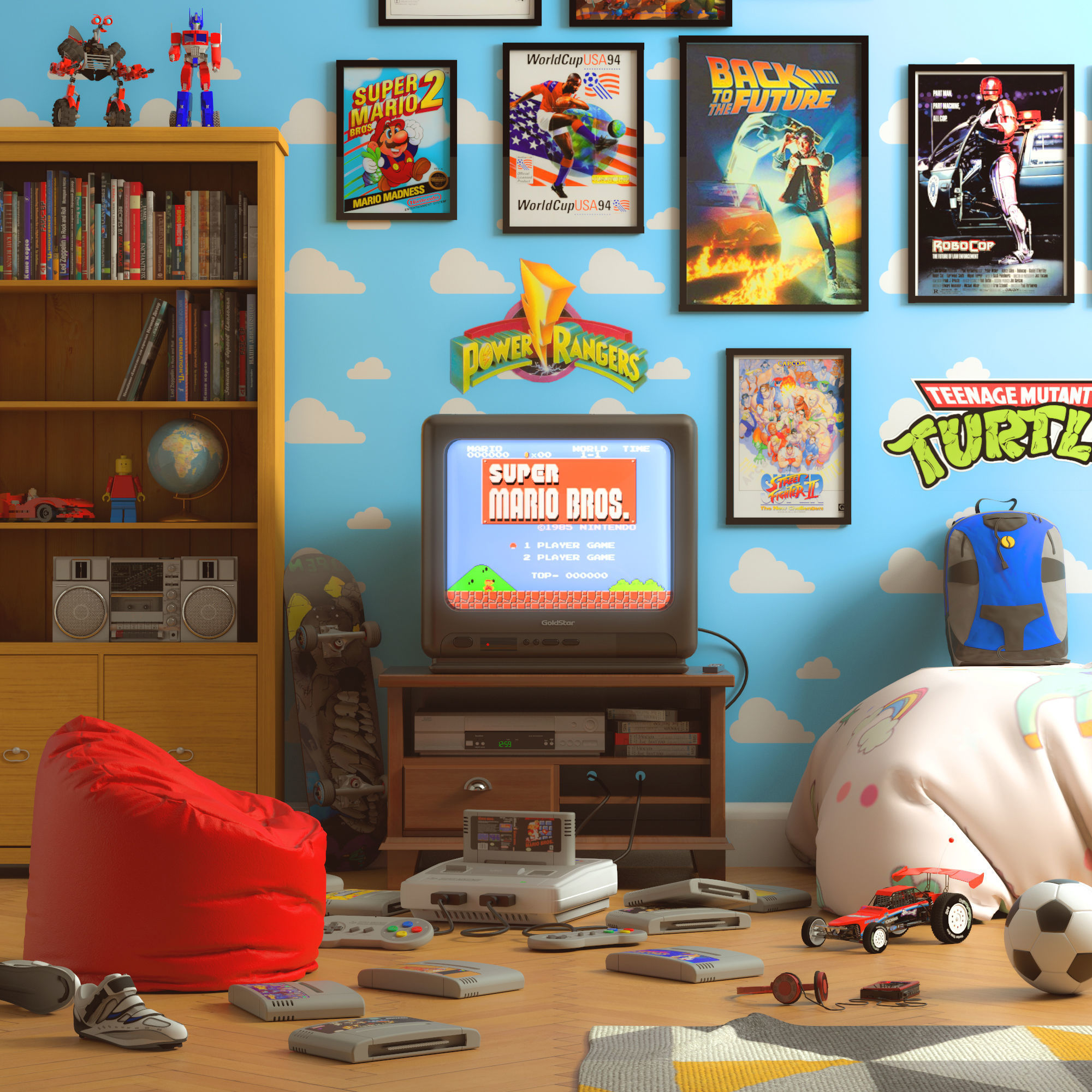 GoldStar TV 3D model_10