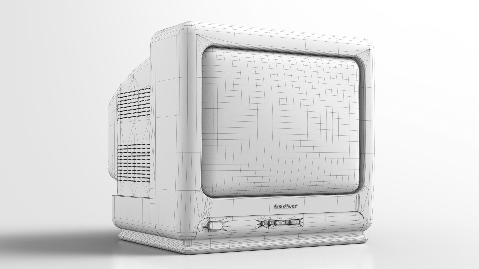 GoldStar TV 3D model_12