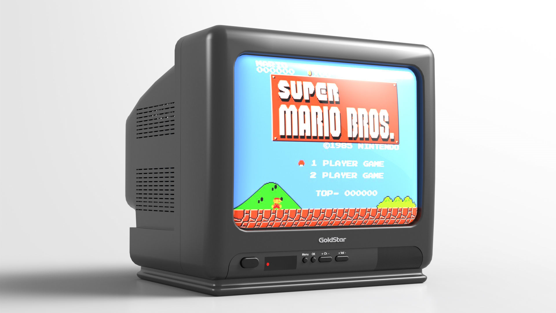 GoldStar TV 3D model_2