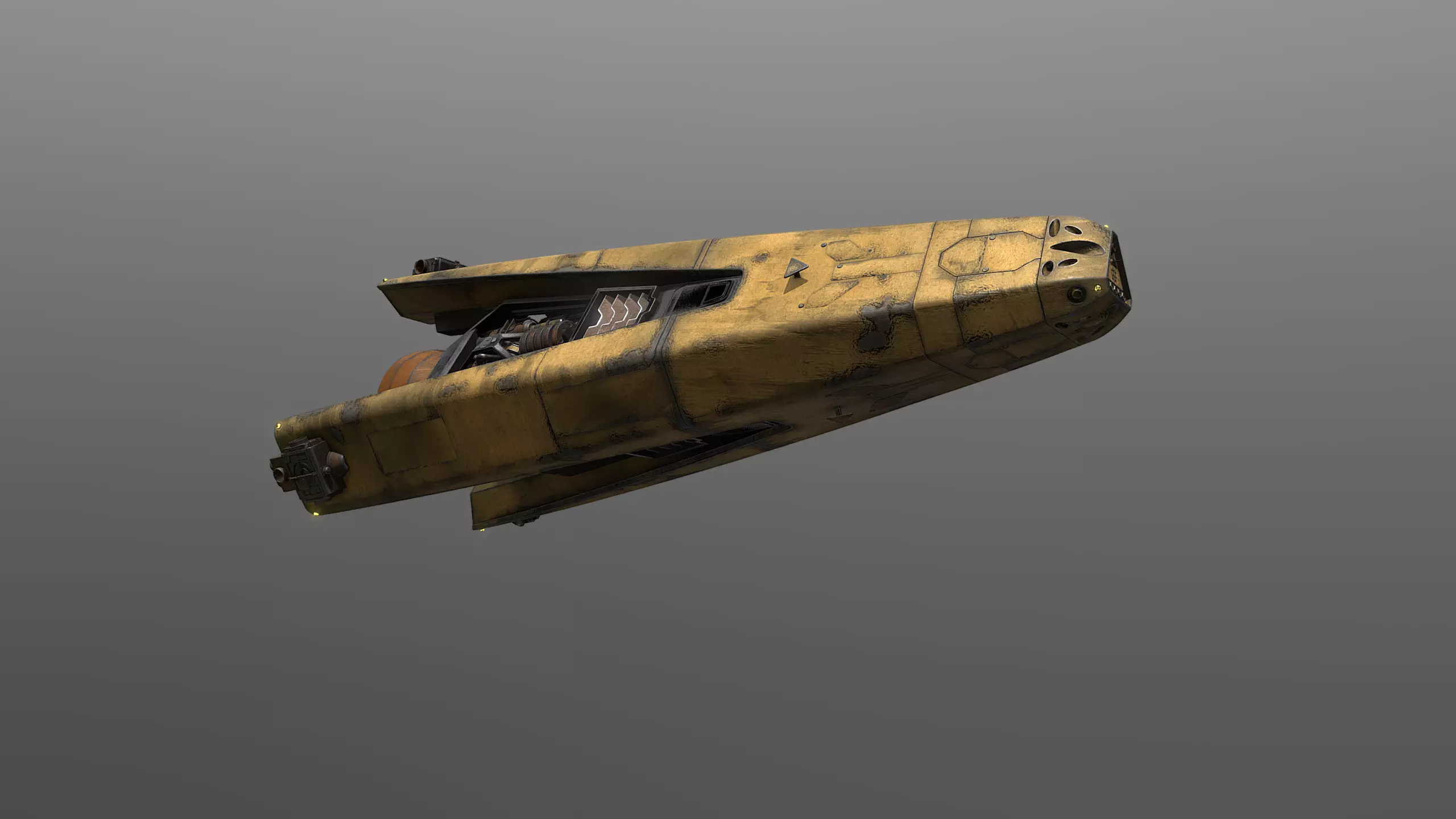 Razorback star wars weapon Low-poly 3D model