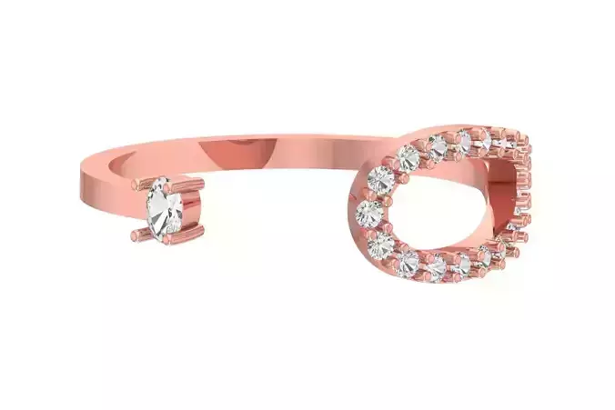 Solitaire Women Oval Stone Band Ring