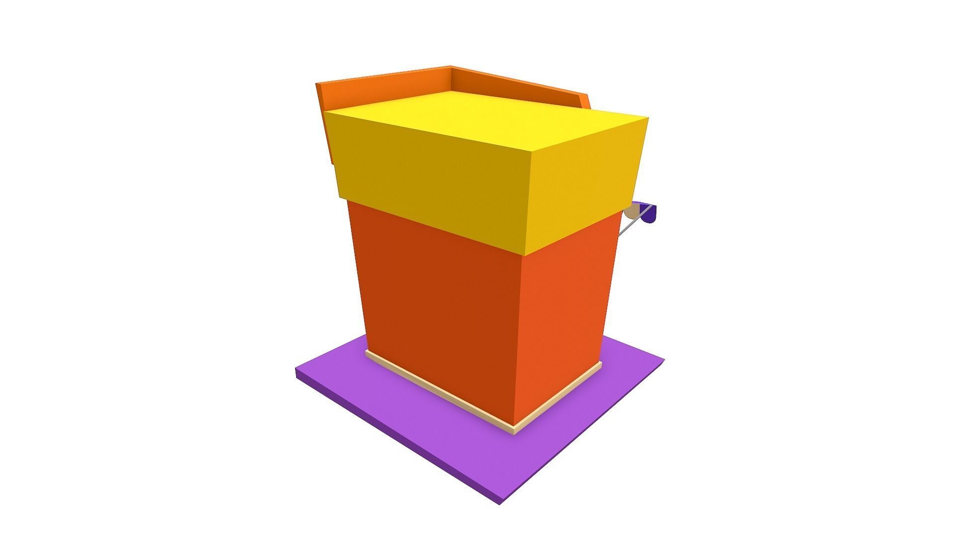 Cartoon Shop Building Low-poly 3D model_4