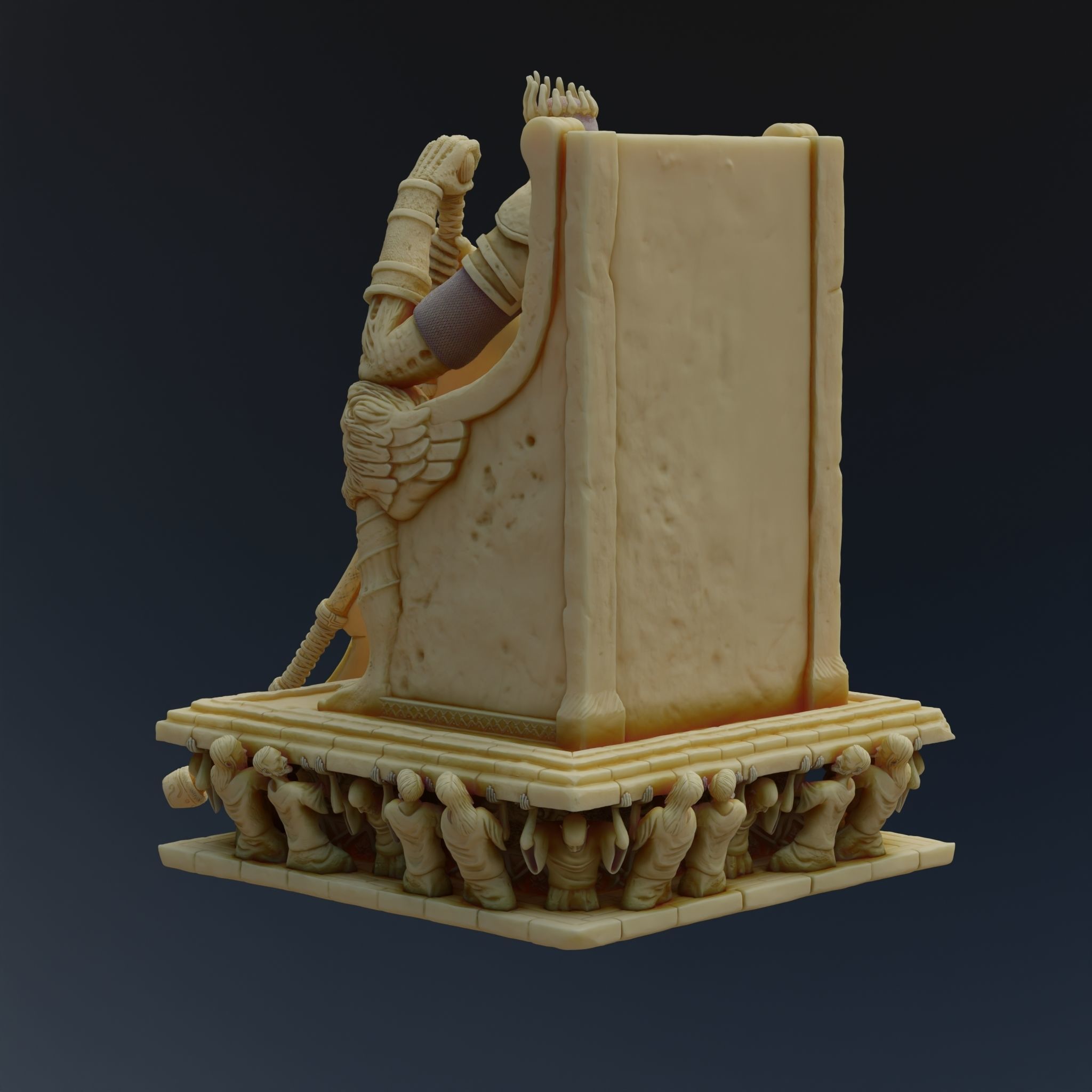 Yhorm the Giant Dark Souls 3 Boss Statue 3D print model_7