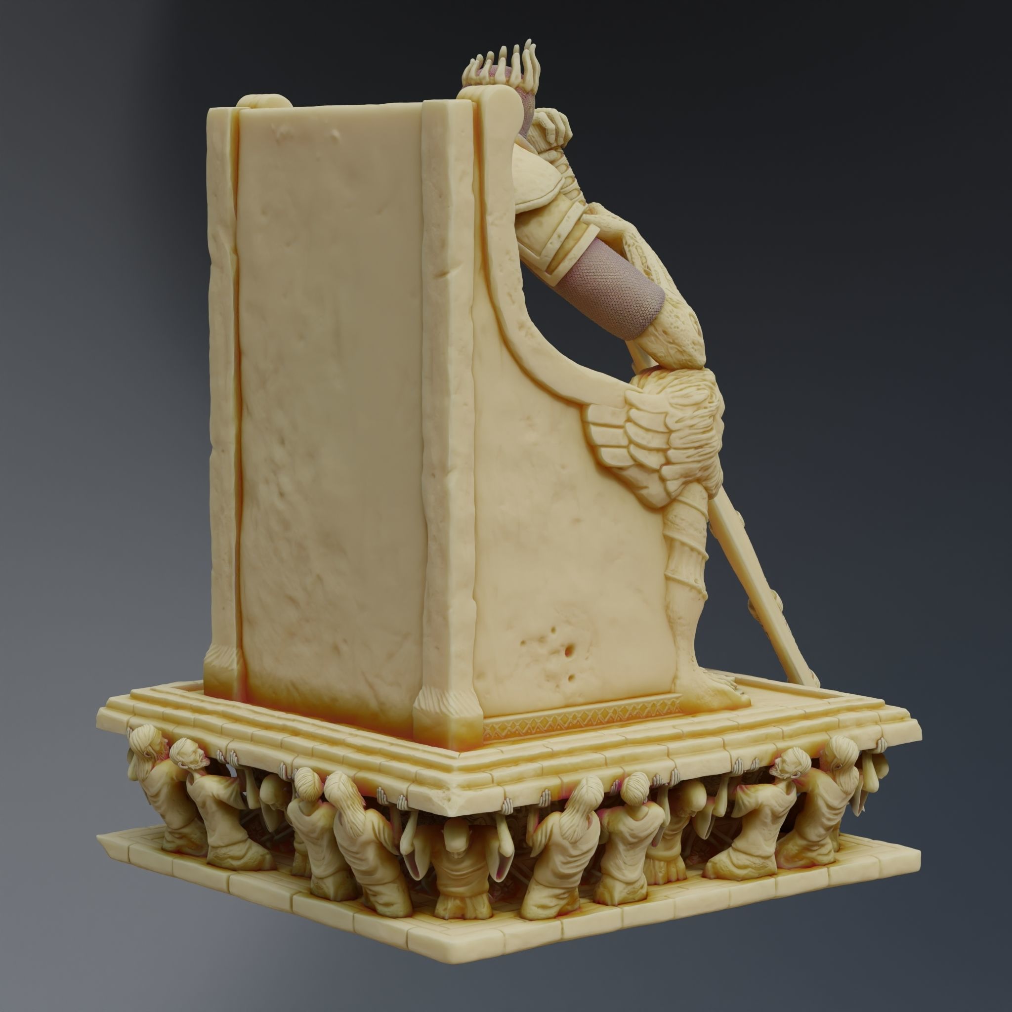 Yhorm the Giant Dark Souls 3 Boss Statue 3D print model_8