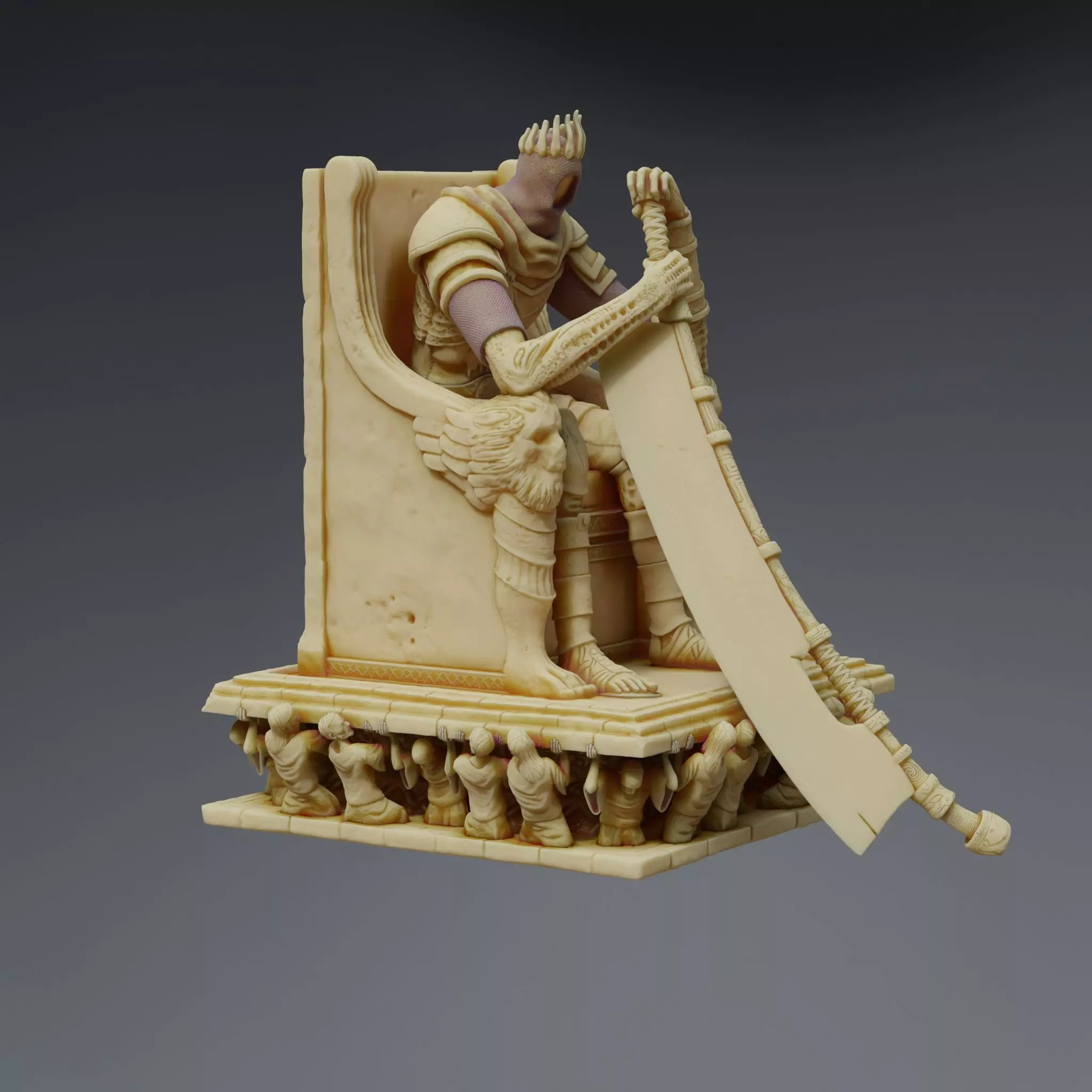 Yhorm the Giant Dark Souls 3 Boss Statue 3D print model_0