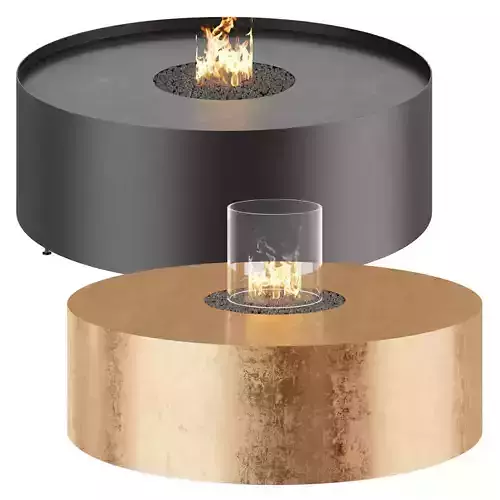 Planika GALIO FIRE PIT CORTEN Fireplace 3D model