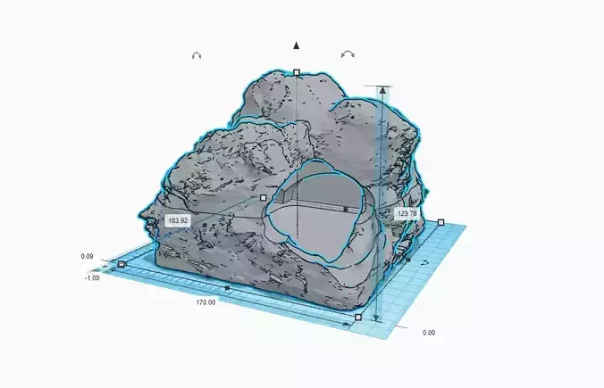 Big terrarium cave 3D print model