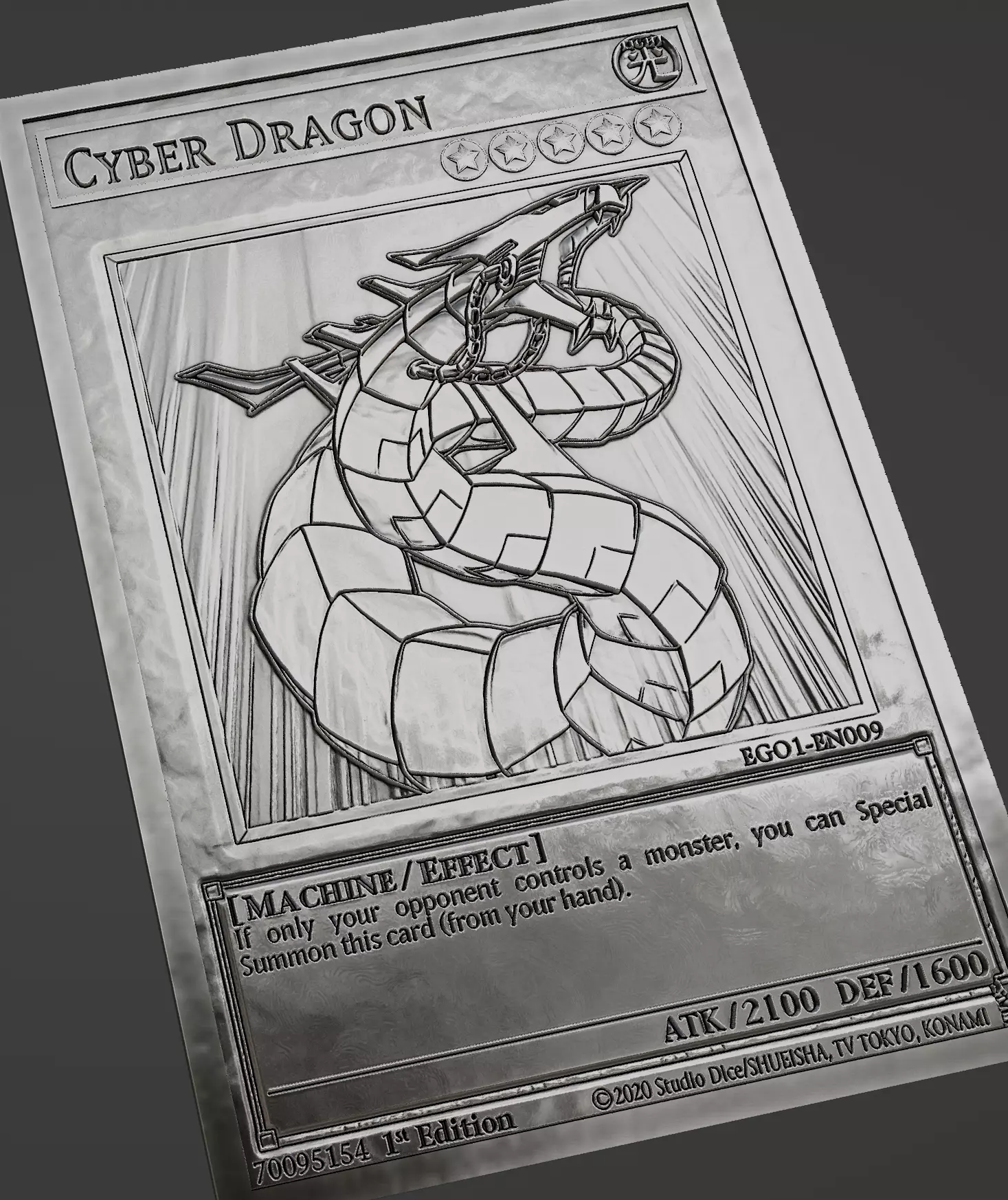 cyber dragon - yugioh Free 3D print model