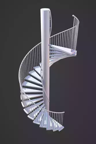 Spiral stair 3D model