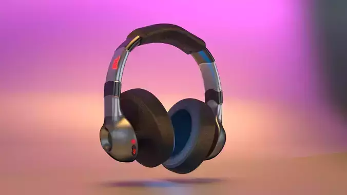 jbl heaphone Low-poly 3D model
