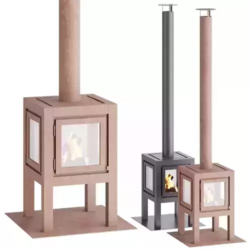 RB73 QUARUBA WALL Fireplace 3D model