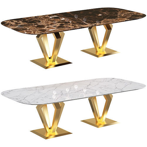 DV Home Collection Ritz Tavolo 3D model