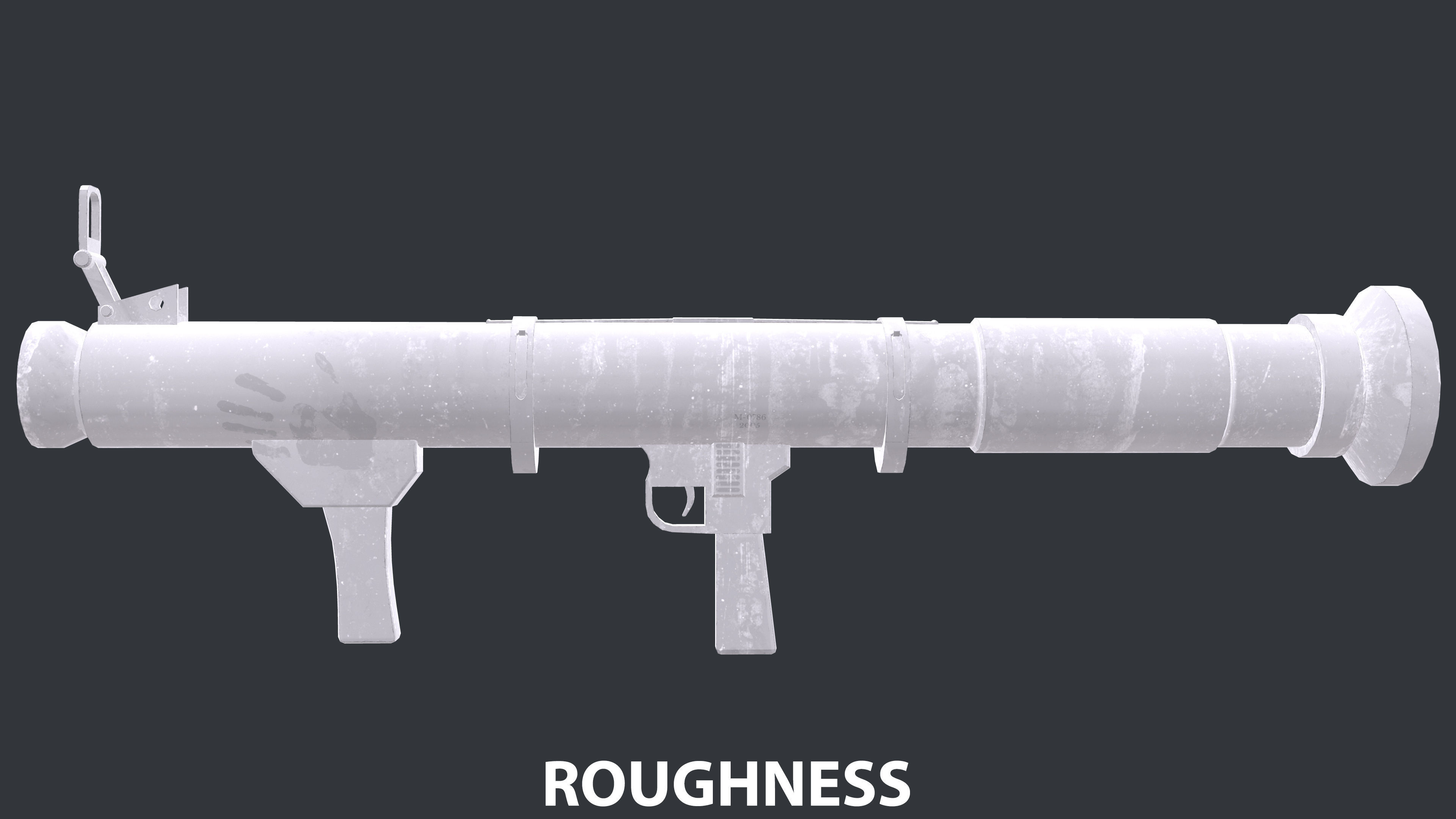 Rocket Launcher Game Ready 10 Low-poly 3D model_9