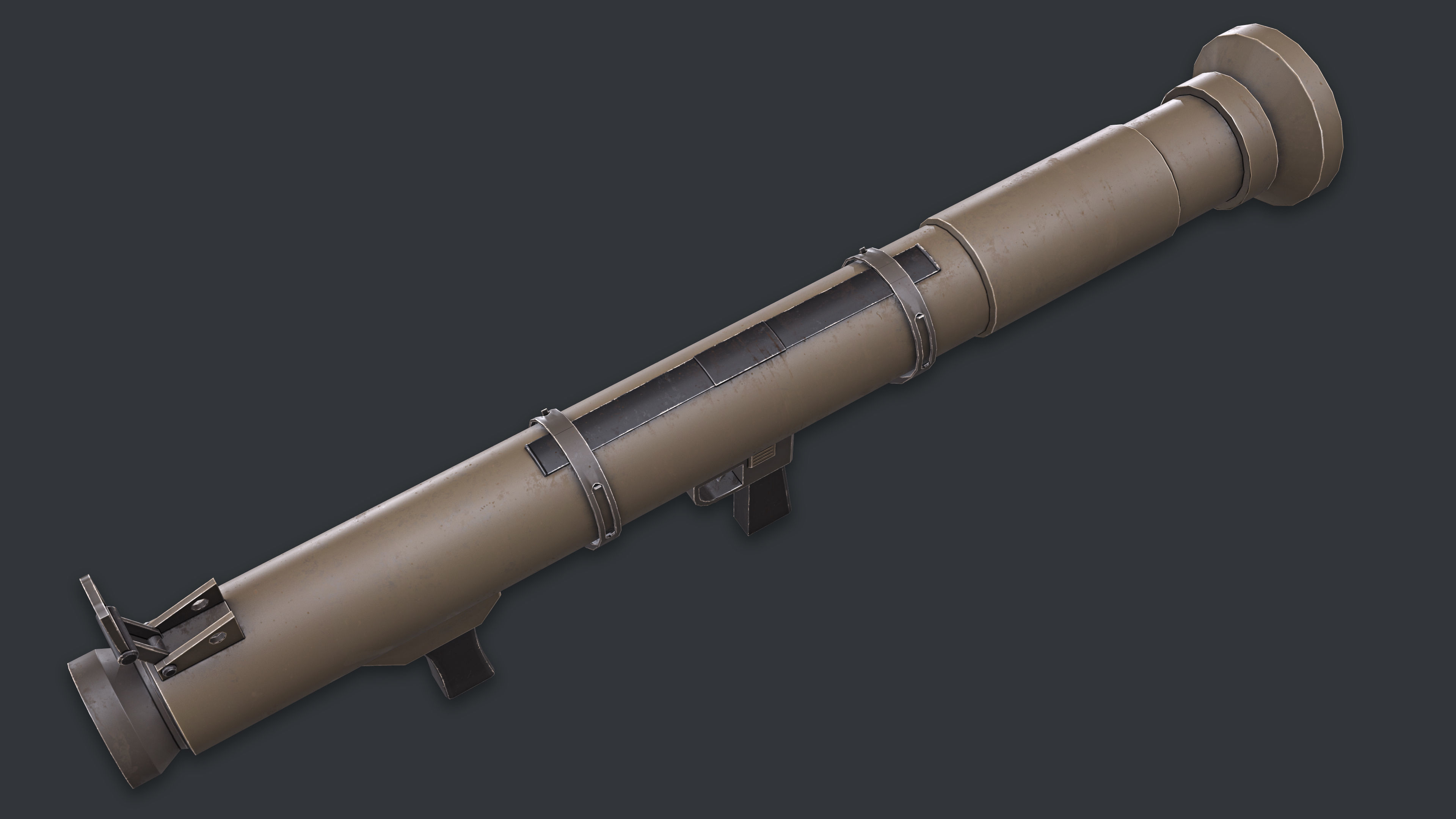 Rocket Launcher Game Ready 10 Low-poly 3D model_5