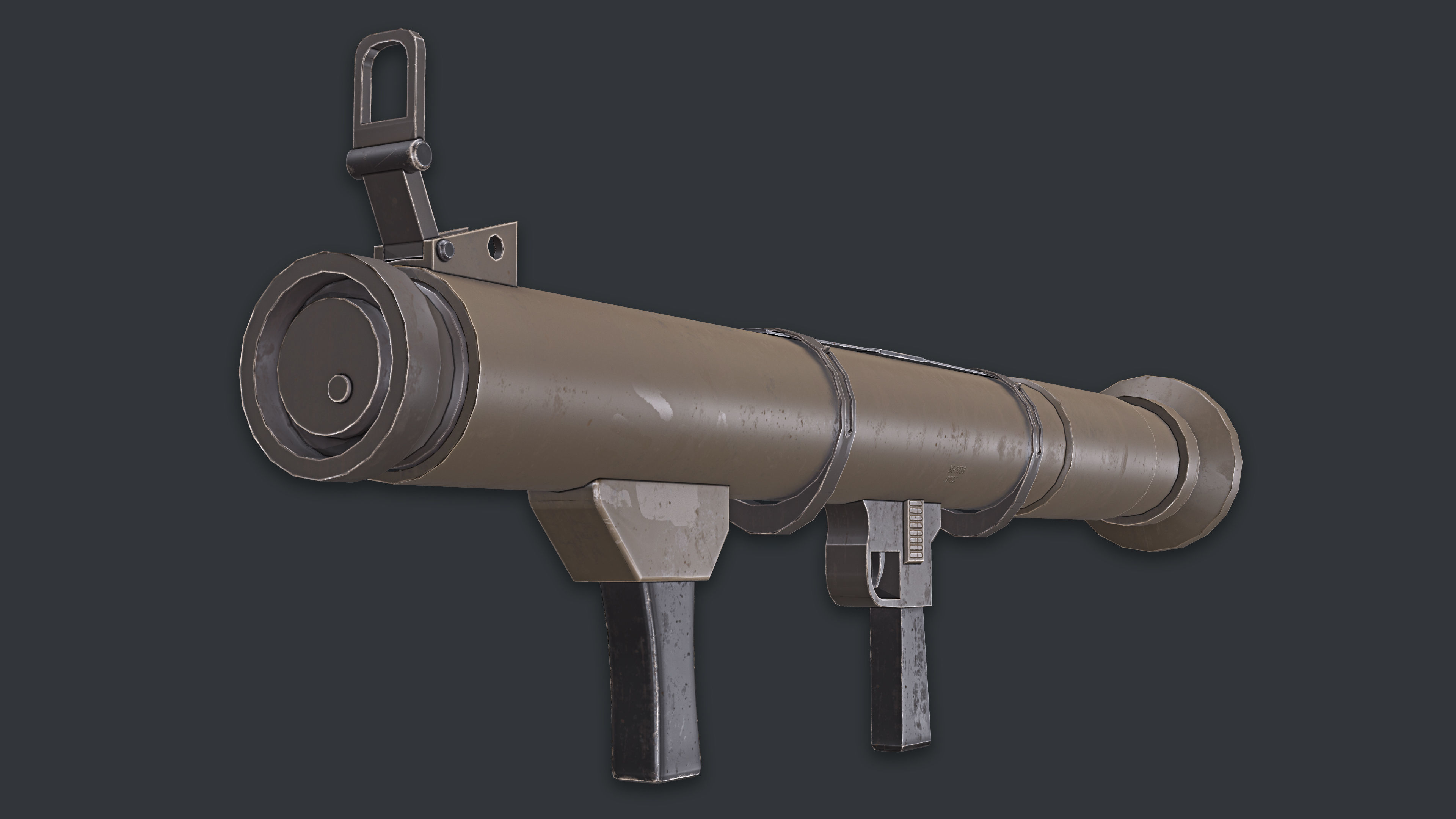 Rocket Launcher Game Ready 10 Low-poly 3D model_1