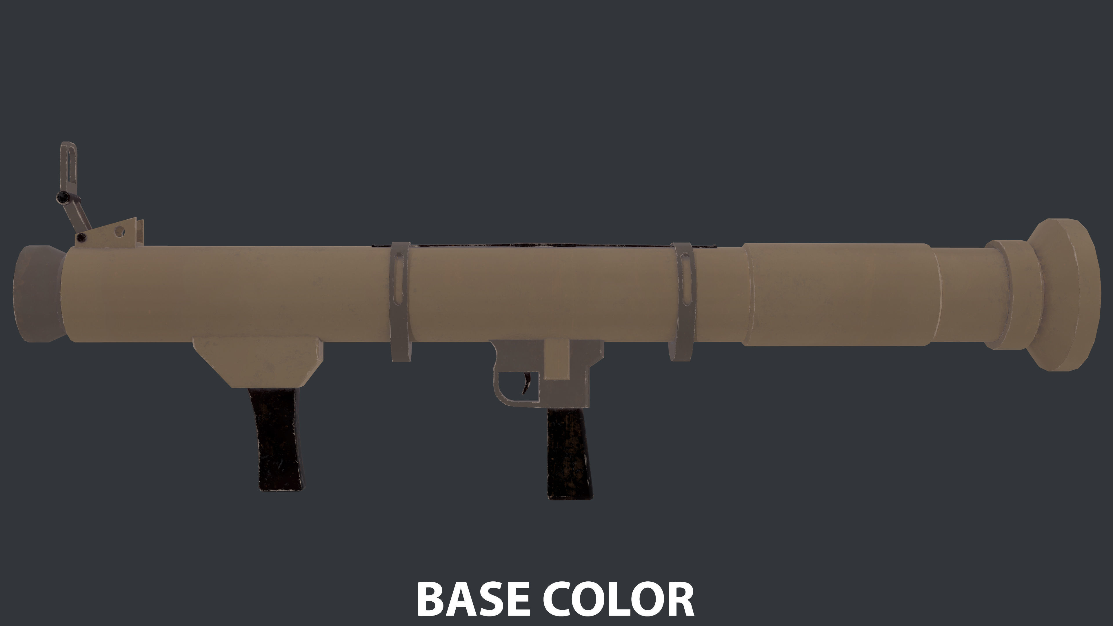 Rocket Launcher Game Ready 10 Low-poly 3D model_12