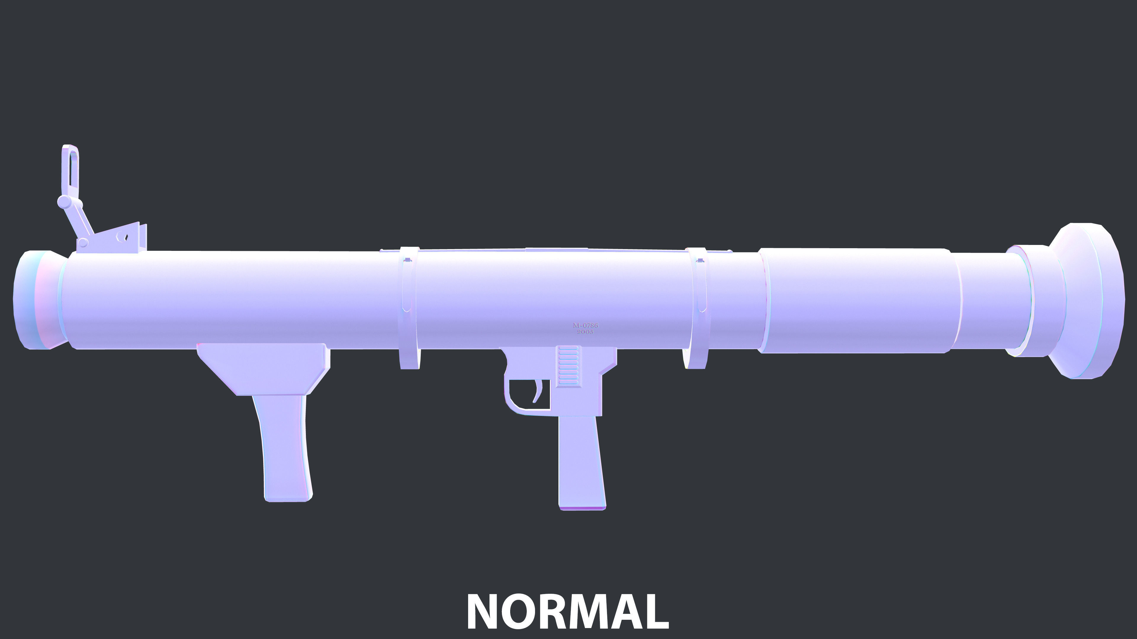 Rocket Launcher Game Ready 10 Low-poly 3D model_10