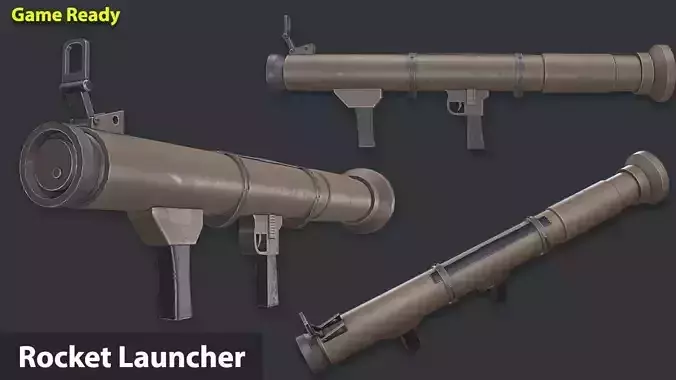 Rocket Launcher Game Ready 10 Low-poly 3D model