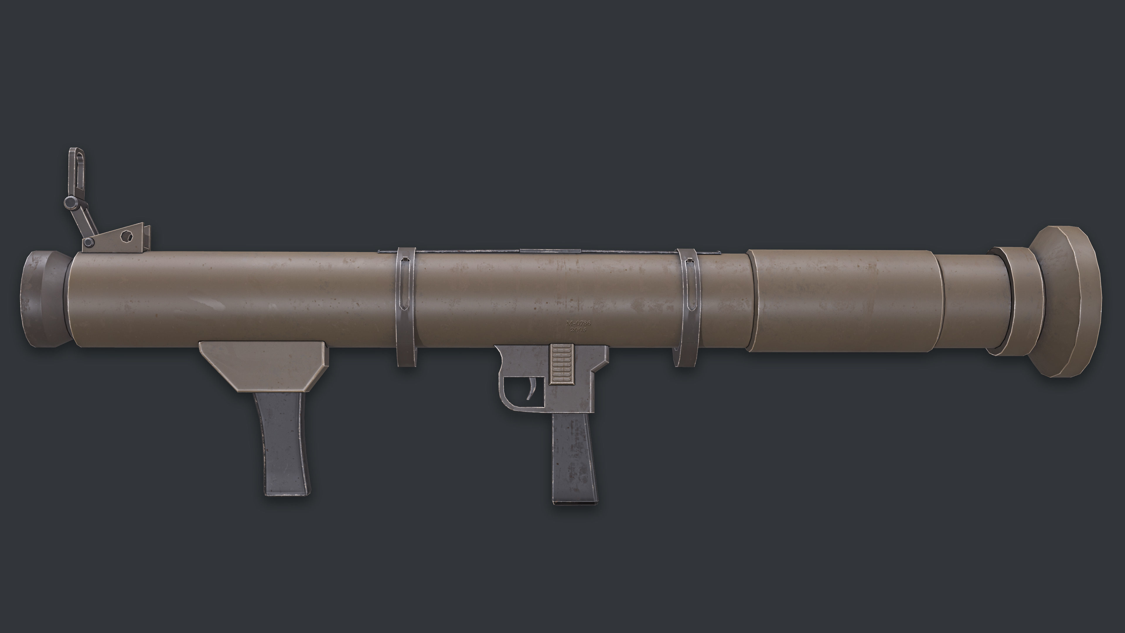 Rocket Launcher Game Ready 10 Low-poly 3D model_2