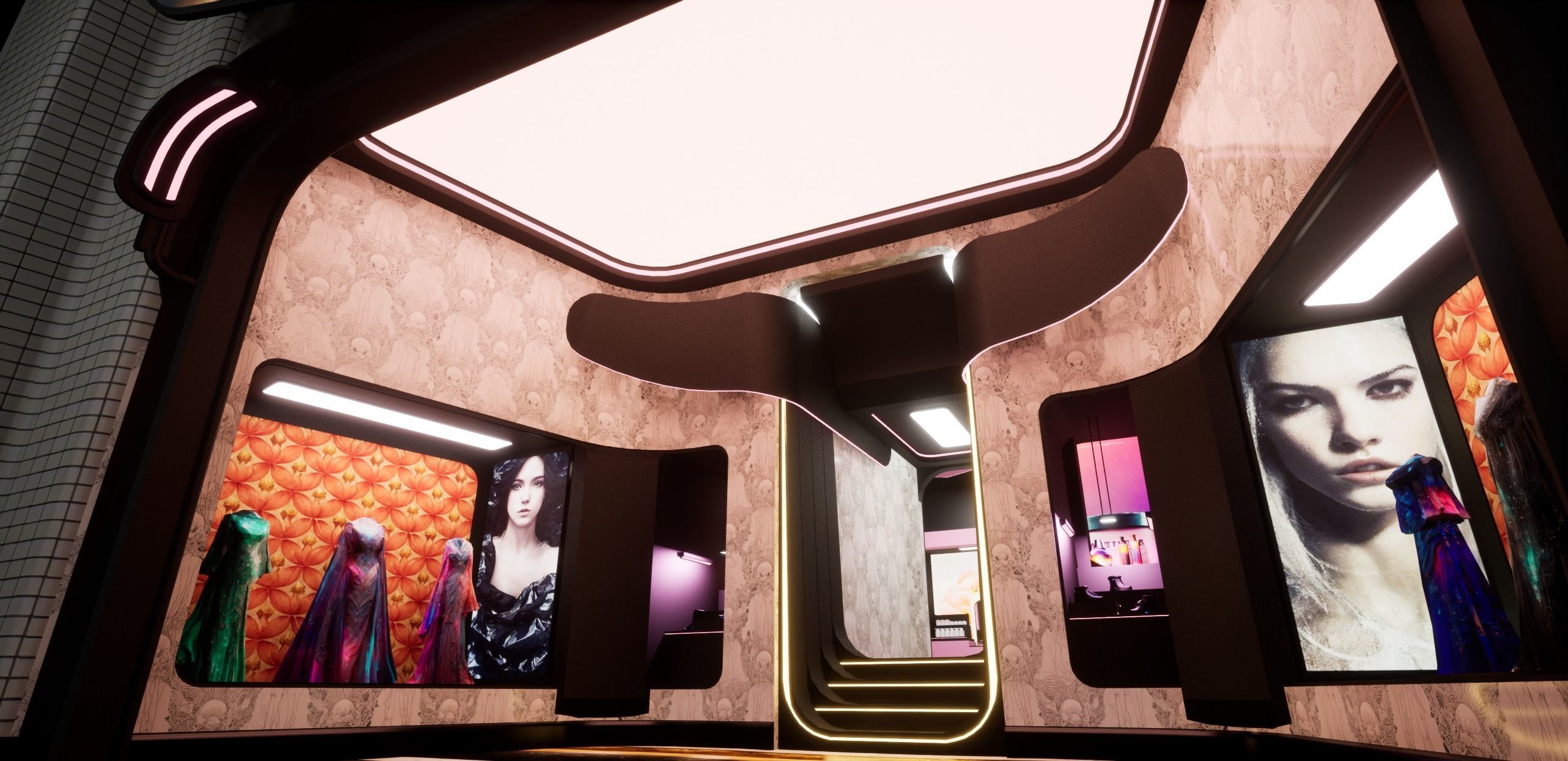 Cyberpunk Beauty Store 3D model_9