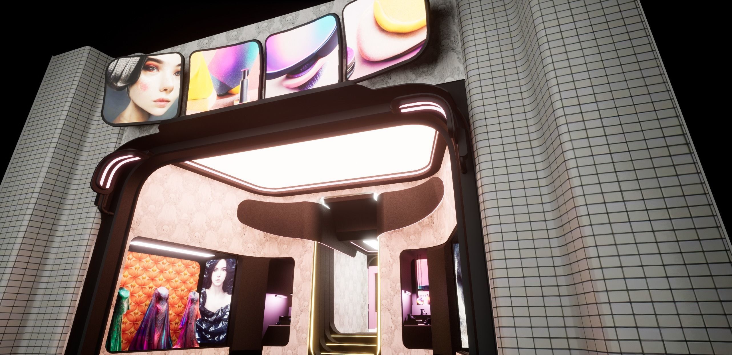Cyberpunk Beauty Store 3D model_2