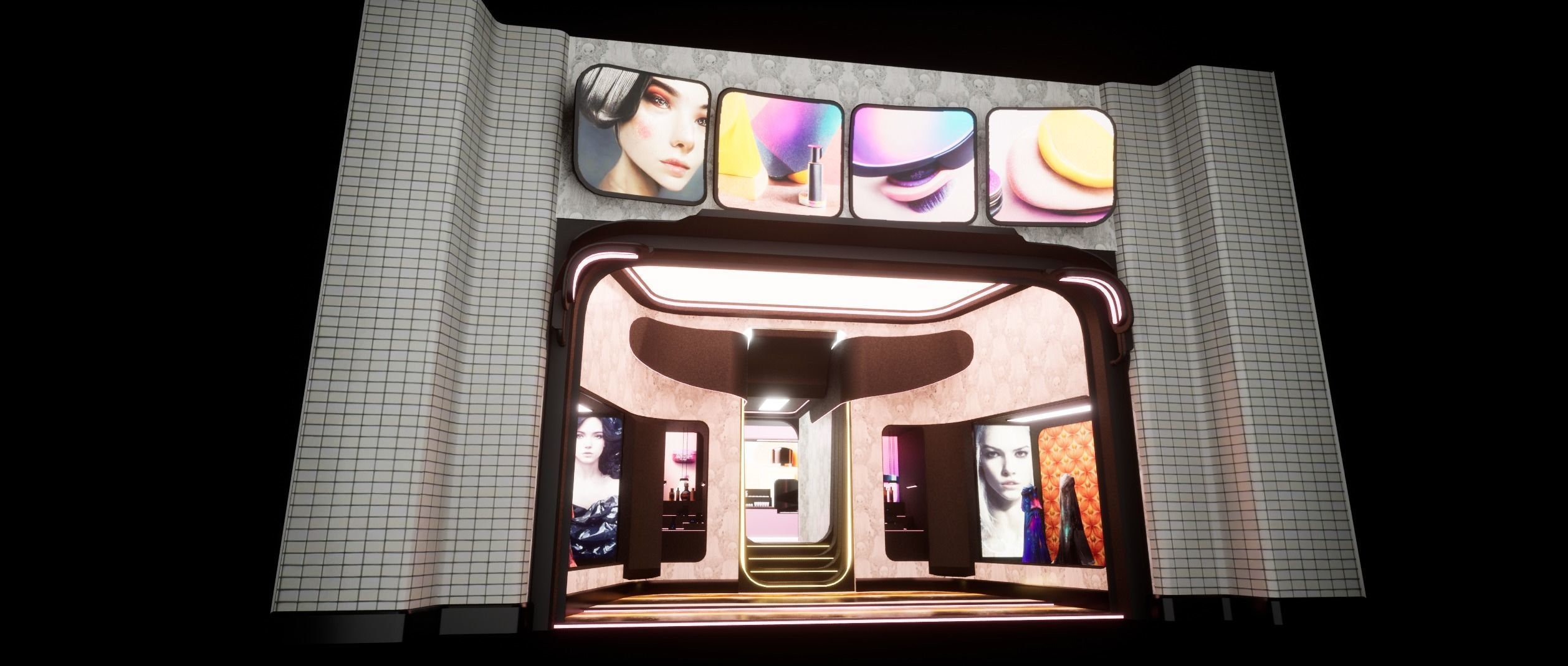 Cyberpunk Beauty Store 3D model_25