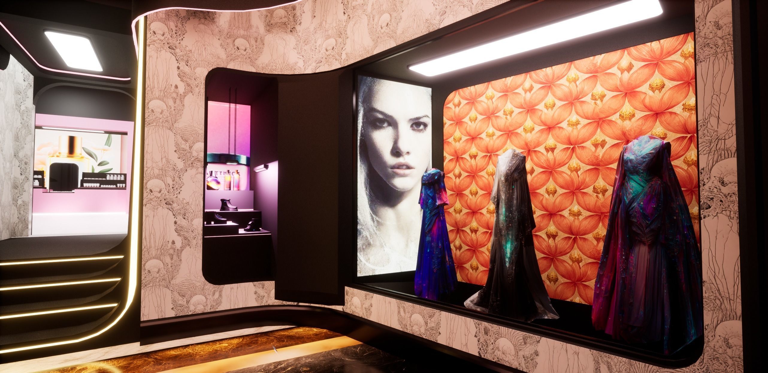 Cyberpunk Beauty Store 3D model_5