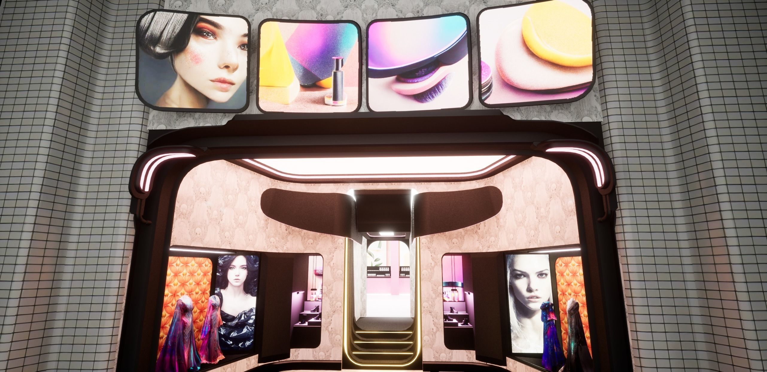 Cyberpunk Beauty Store 3D model_3