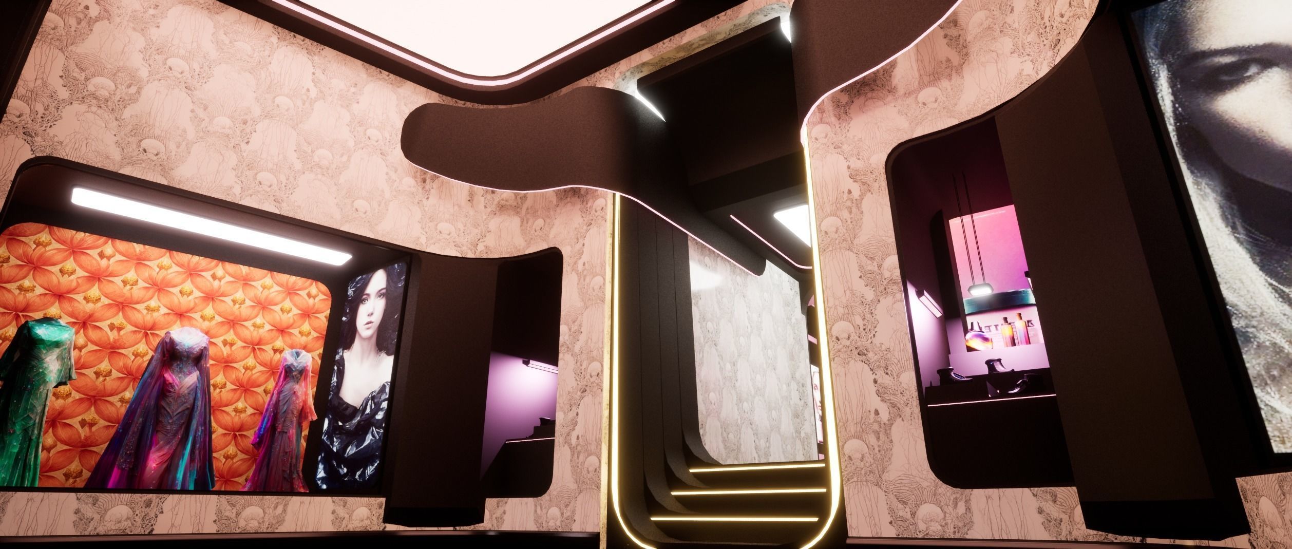 Cyberpunk Beauty Store 3D model_21