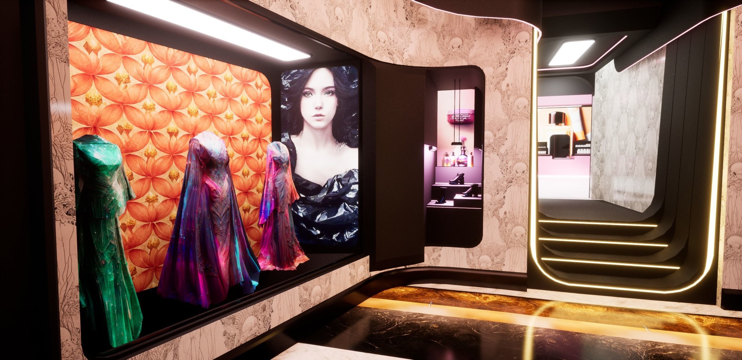 Cyberpunk Beauty Store 3D model_4