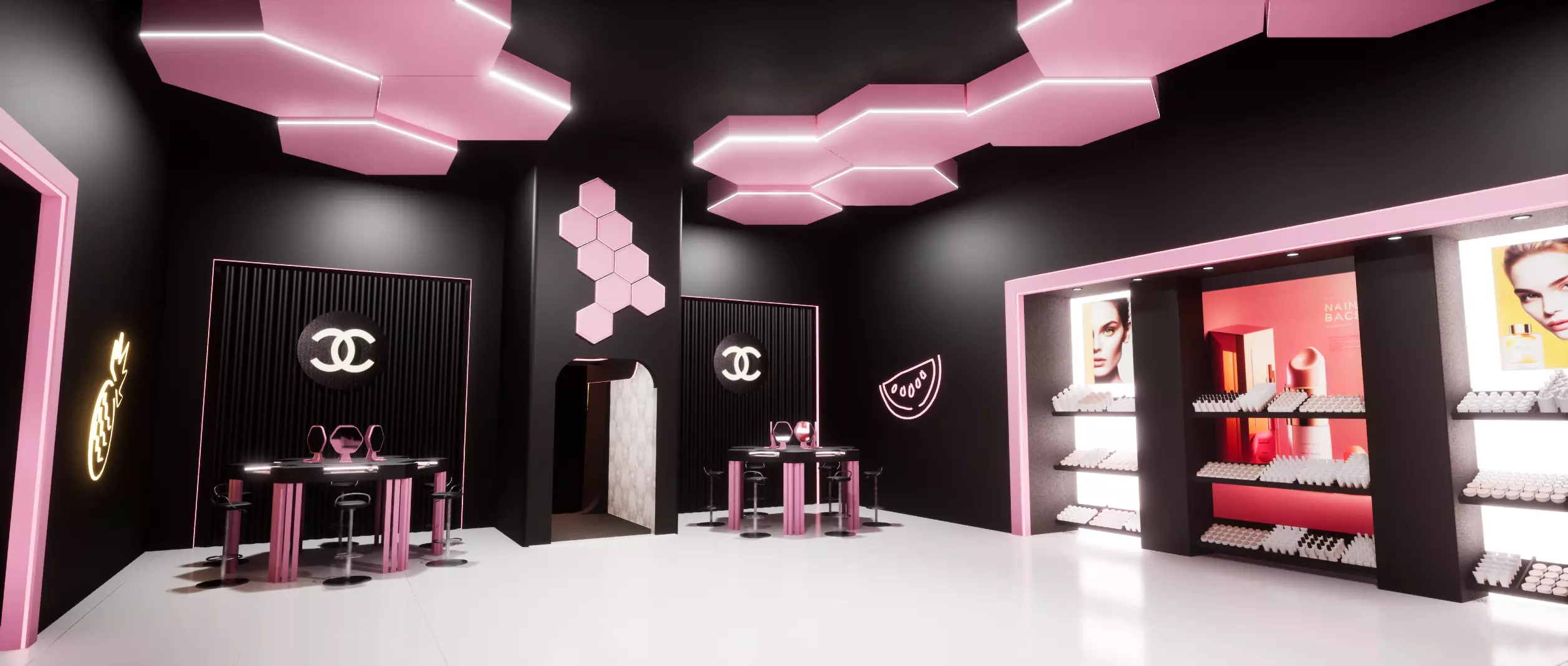 Cyberpunk Beauty Store 3D model_0