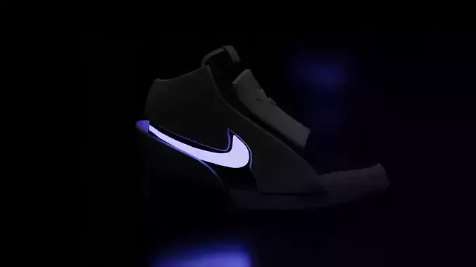 air Jordan Nike x PlayStation 5 sneakers Low-poly 3D model