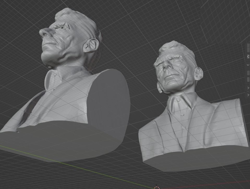 Samuel Beckett 3D print model_9