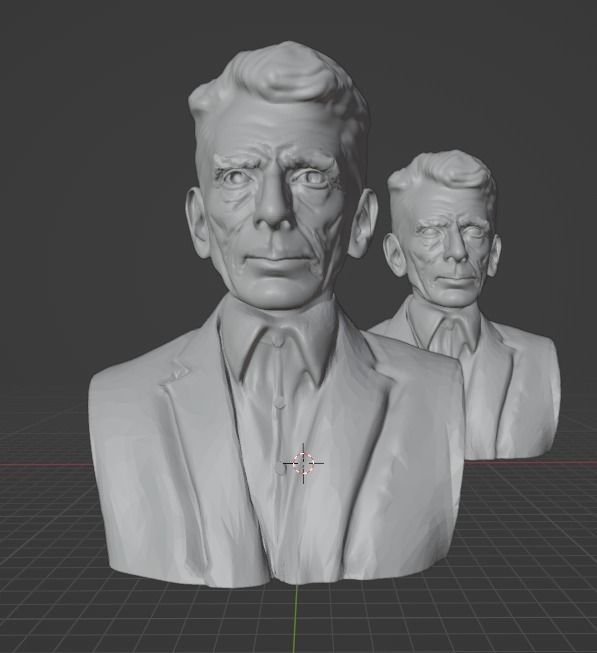 Samuel Beckett 3D print model_1