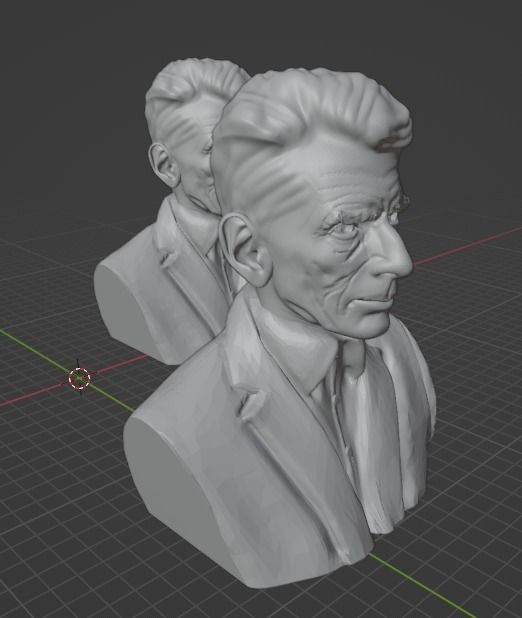 Samuel Beckett 3D print model_13