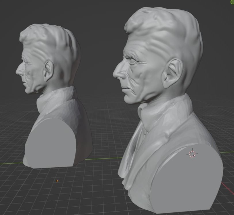 Samuel Beckett 3D print model_4
