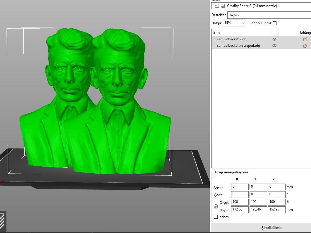 Samuel Beckett 3D print model_2